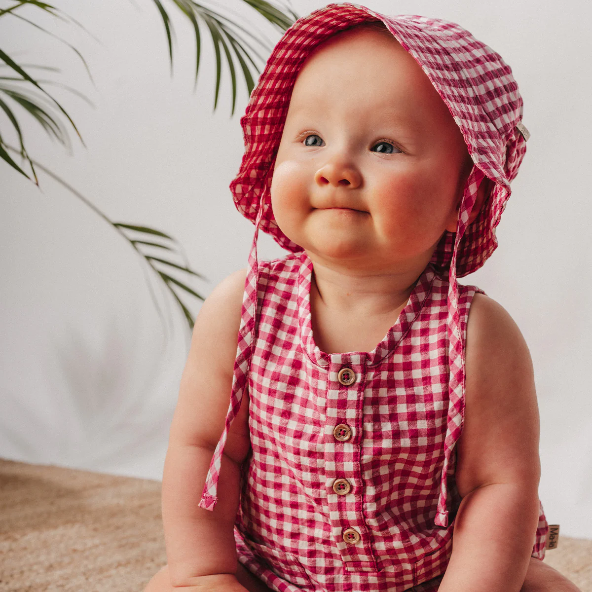 Ruutu-leikkipuku, pinkki - Image 3